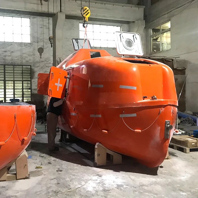 inside a free fall life boat